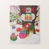 kerstpuzzel legpuzzel (Verticaal)