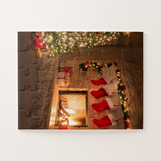 kerstpuzzel legpuzzel (Horizontaal)