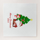 Kerstpuzzel Legpuzzel (Horizontaal)