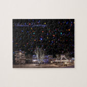 Kerstpuzzel:  "Noordelijke lichten" Legpuzzel (Horizontaal)