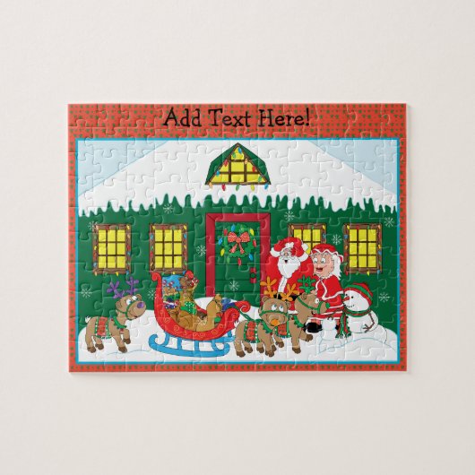 Kerstpuzzel Personaliseer Legpuzzel (Horizontaal)
