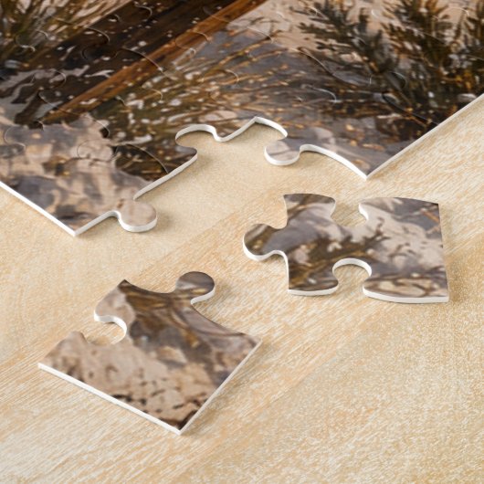 Kerstpuzzel van Kabouter langs Route 66 Legpuzzel (Zijkant)