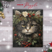 Kerstpuzzel voor kattenliefhebbers legpuzzel