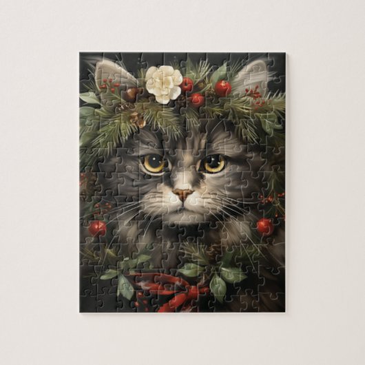 Kerstpuzzel voor kattenliefhebbers legpuzzel (Verticaal)