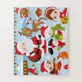 Kerstpuzzel voor kinderen legpuzzel (Verticaal)