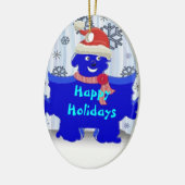 kerstpuzzelversiering keramisch ornament (Links)