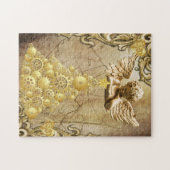 Kerstpuzzle Gold Angel Legpuzzel (Horizontaal)