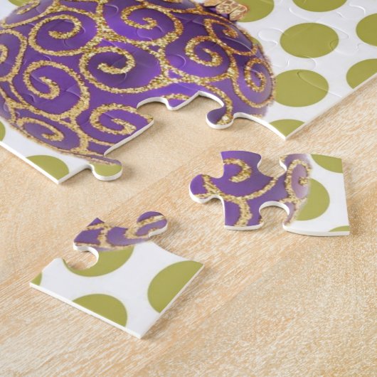 Kerstpuzzle Gold Angel Legpuzzel (Zijkant)