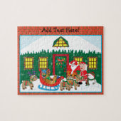 Kerstpuzzle personaliseren legpuzzel (Horizontaal)