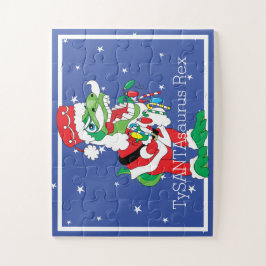 Kerstpuzzle TySANTAsaurus Rex 30 grote PIes Legpuzzel