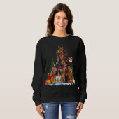 Kerstpyjama Engelse Cocker Spaniel Xmas Tree Trui (Voorkant volledig)