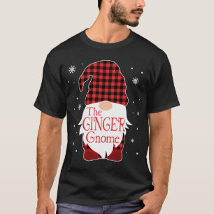 Kerstpyjama familie Gift Ginger Gnome Buffalo T-shirt