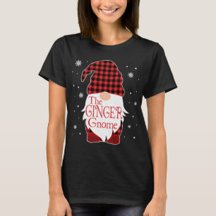 Kerstpyjama familie Gift Ginger Gnome Buffalo T-shirt