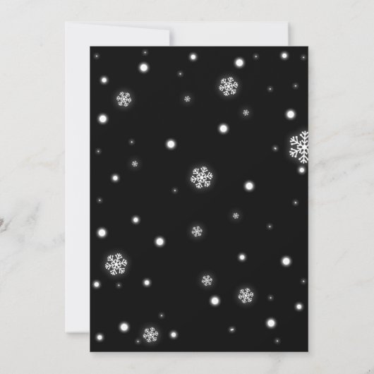 Kerstpyjama Partij Chalkboardfeestdag Kaart (Achterkant)