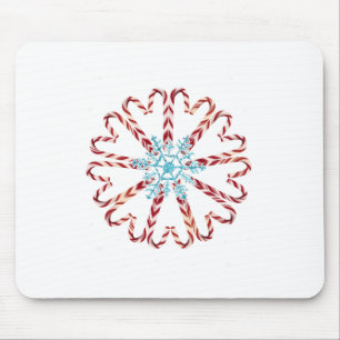 kerstpyjama sneeuwflake met Snoep C Muismat