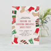 Kerstpyjama snokt partij kinder illustraties kaart (Staand voorkant)