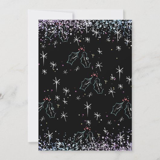 Kerstpyjamafeest PJ-feest nodigen kinder uit Kaart (Achterkant)