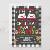 Kerstpyjamapartij Kaart (Voorkant)