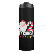 Kerstpyjama's die met Kerstmis overeenkomen Thermosbeker (Voorkant)