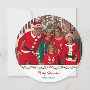 Kerstpyjama's Familiefoniefoto-uitdaging Feestdagenkaart