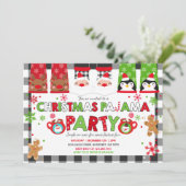kerstpyjama's Feitelijke feestdag Kaart (Staand voorkant)
