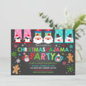 kerstpyjama's Feitelijke feestdag Kaart (Staand voorkant)