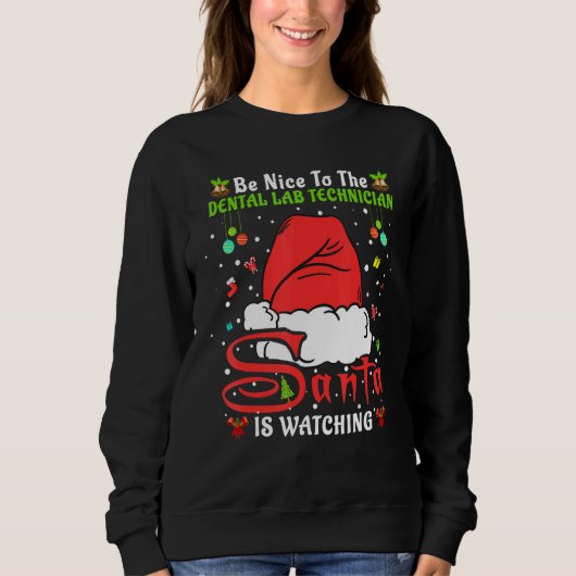 Kerstpyjama's Wees aardig voor de tandtechnicus Trui (Voorkant)