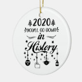 Kerstquarantaine 2020 Funny Xmas Lockdown Keramisch Ornament (Links)