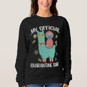 Kerstquarantaine Pajama Sloth Trui