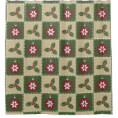 Kerstquilt douchegordijn (Voorkant)