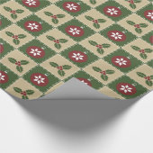 Kerstquilt-omslagpapier Cadeaupapier (Hoek)