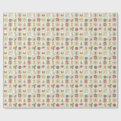 Kerstquiltepatroon Cadeaupapier (Vlak)