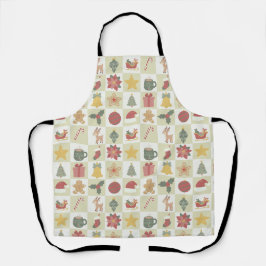 Kerstquiltepatroon Schort