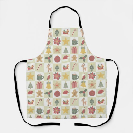 Kerstquiltepatroon Schort (Voorkant)