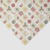 Kerstquiltepatroon Tissuepapier (Detail)