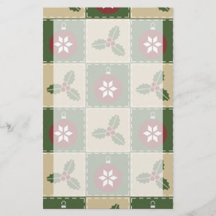 Kerstquiltheft Briefpapier