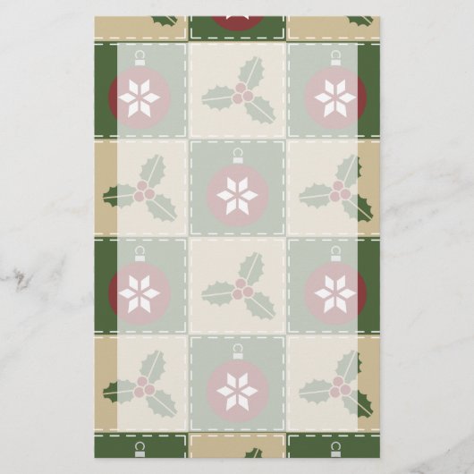 Kerstquiltheft Briefpapier (Voorkant)