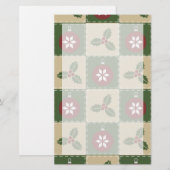 Kerstquiltheft Briefpapier (Voorkant / Achterkant)