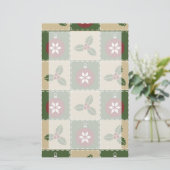 Kerstquiltheft Briefpapier (Staand voorkant)