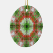 Kerstquilts 2 in 1 verschillend aan elke kant keramisch ornament (Rechts)