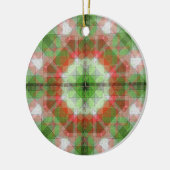 Kerstquilts 2 in 1 verschillend aan elke kant keramisch ornament (Links)