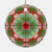 Kerstquilts 2 in 1 verschillend aan elke kant keramisch ornament (Achterkant)