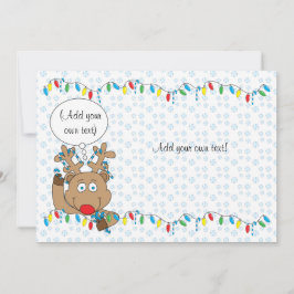 Kerstraap 2-zijdig/plat/kaart/& env 7-inch x5 feestdagenkaart