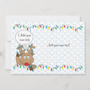 Kerstraap 2-zijdig/plat/kaart/& env 7-inch x5 feestdagenkaart