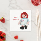 Kerstraap Doll met snoepriet Servet (Insitu)