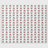 Kerstraap Doll op White Cadeaupapier (Vlak)