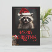 Kerstraap Feestdagenkaart (Staand voorkant)