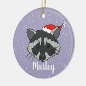 Kerstraap Keramisch Ornament (Links)