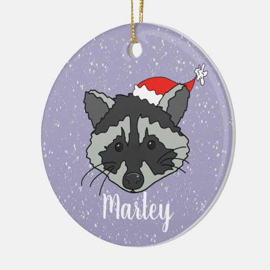 Kerstraap Keramisch Ornament (Links)