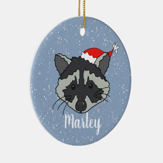 Kerstraap Keramisch Ornament (Rechts)